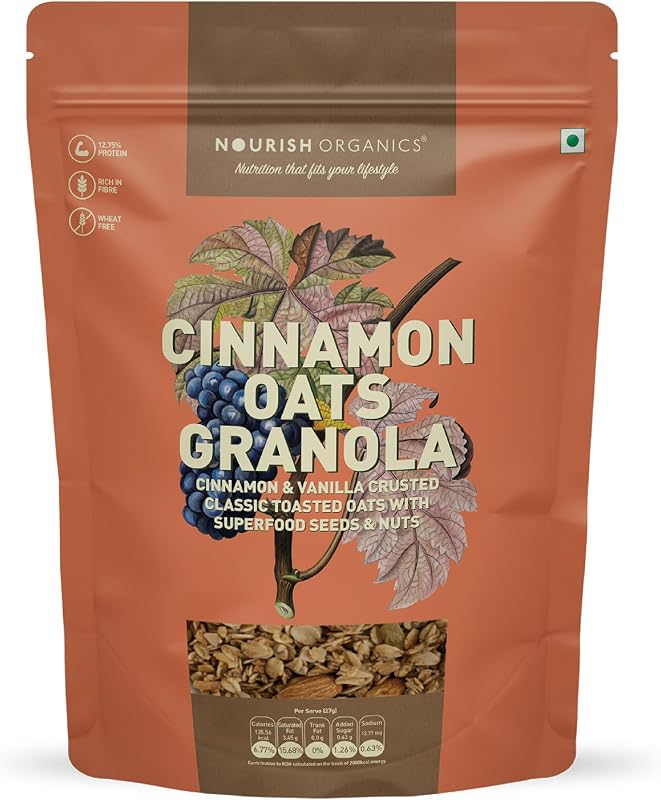Nourish Organics — Cinnamon Oats Granola